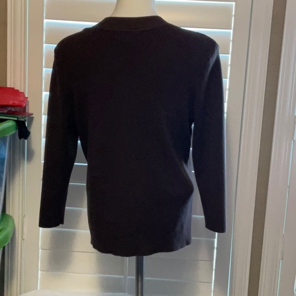 Worthington Women's V-Neck Sweater - Dark Brown - Picture 4 of 6